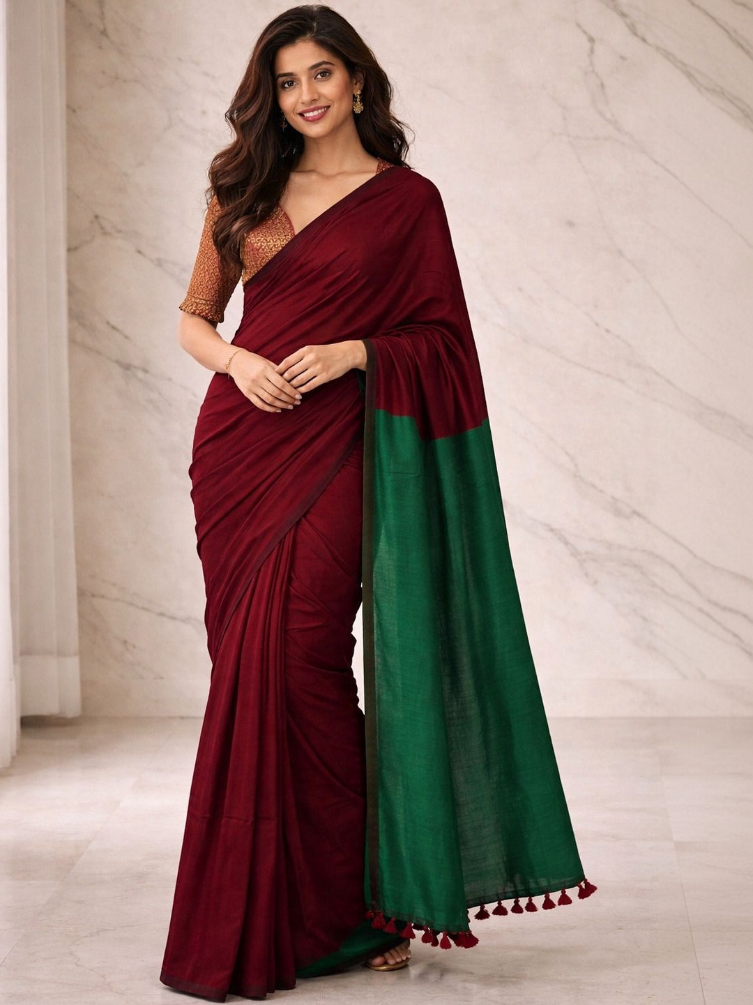 Moda Rapido Pure Cotton Khadi Saree