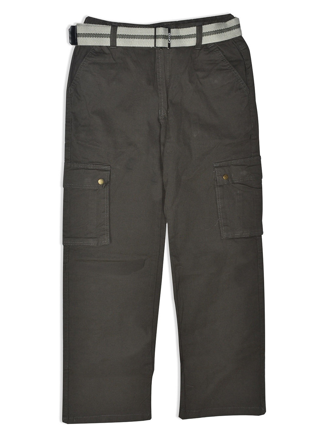 CAVIO Comfort Relaxed Fit Mid-Rise Travel Features Casual Woven Cargos