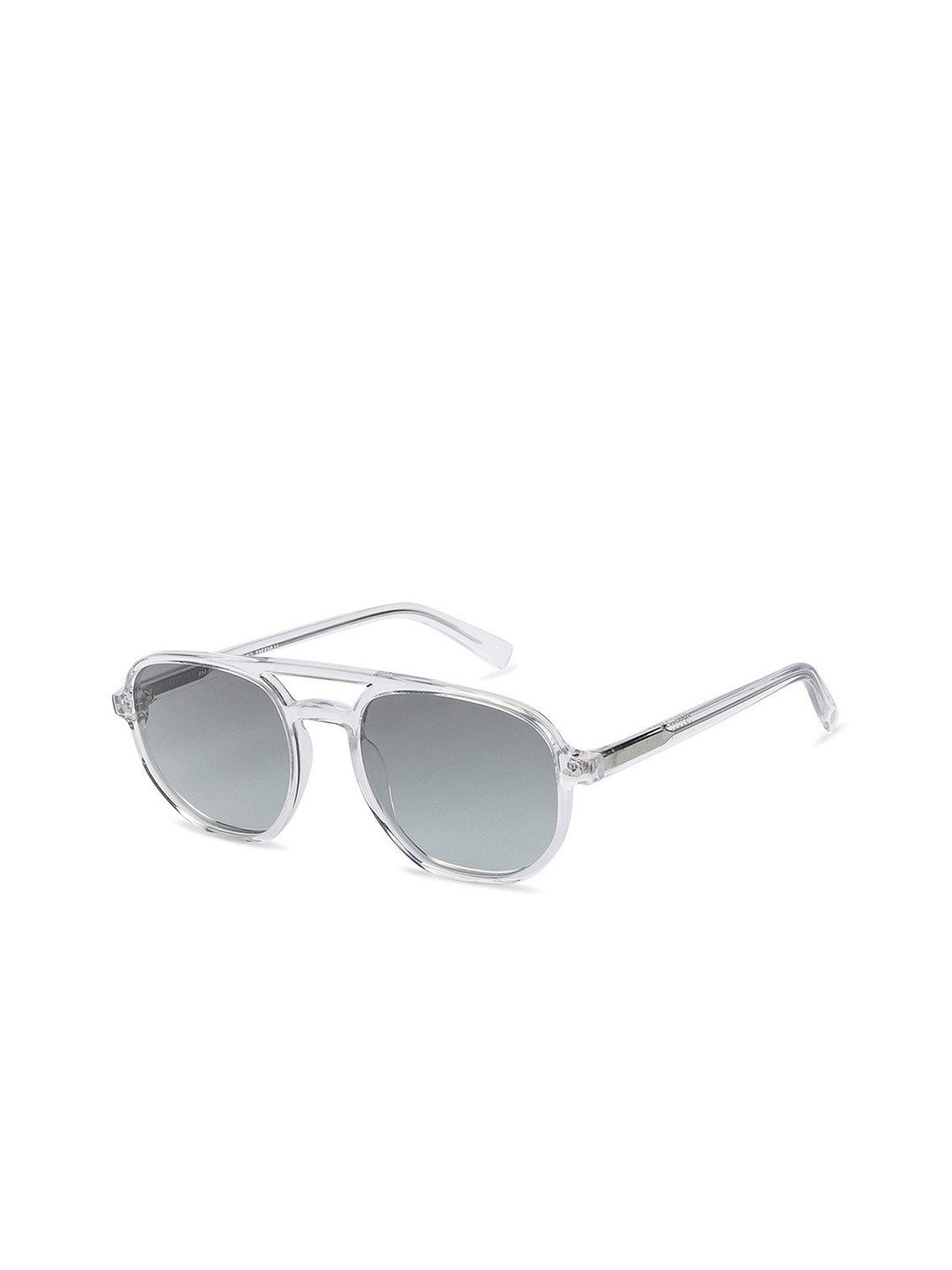 John Jacobs Unisex Green Lens & Green Square Sunglasses with UV Protected Lens