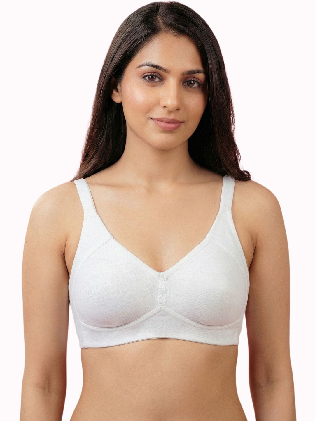 Invisi-Soft Plus-Size Cotton Non-Padded Non-Wired Full Coverage Minimiser Bonded Bra