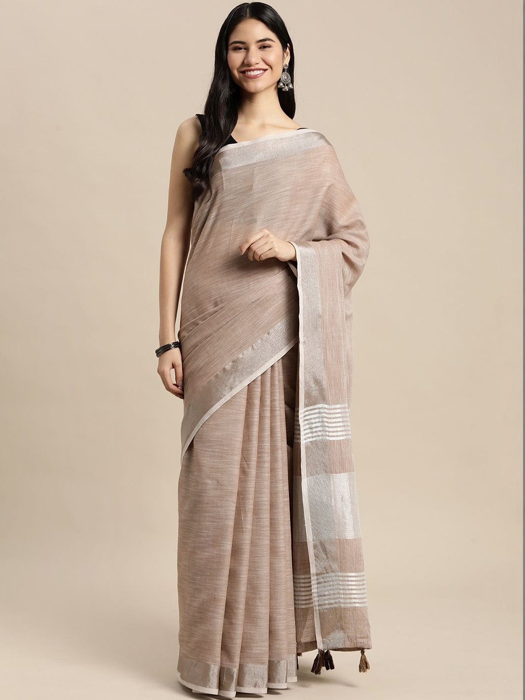 Sutriti Linen Blend Designer Saree