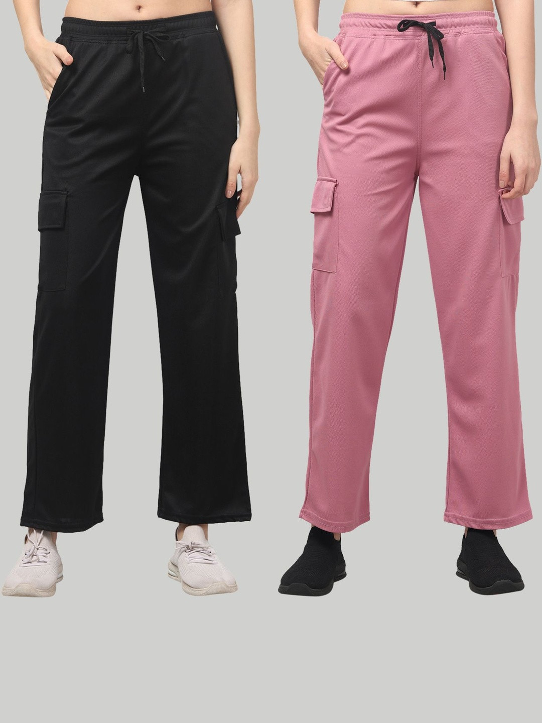 LYNO Women Pack of 2 Slim Fit Cargos