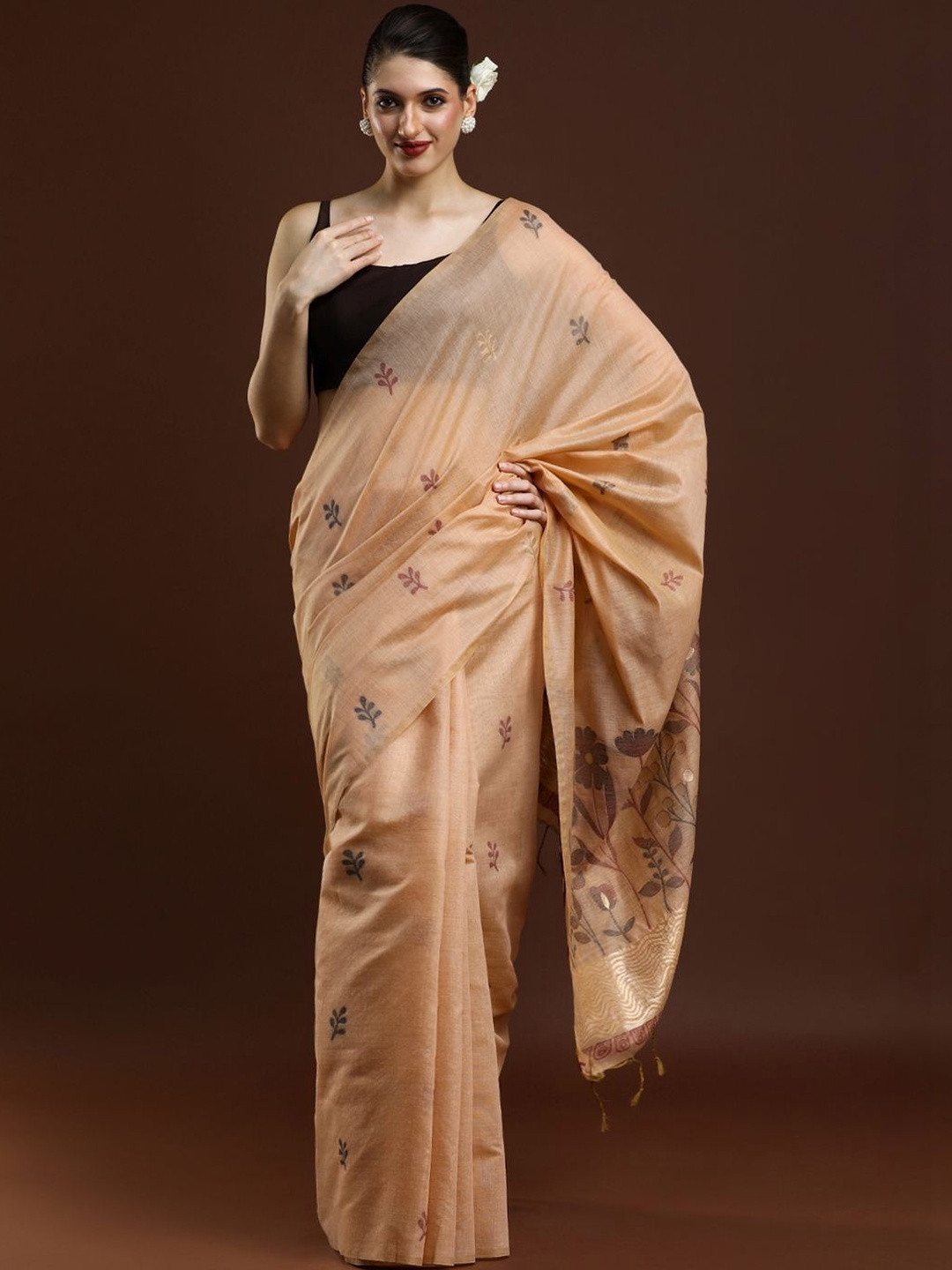 SARHA Floral Muga Saree