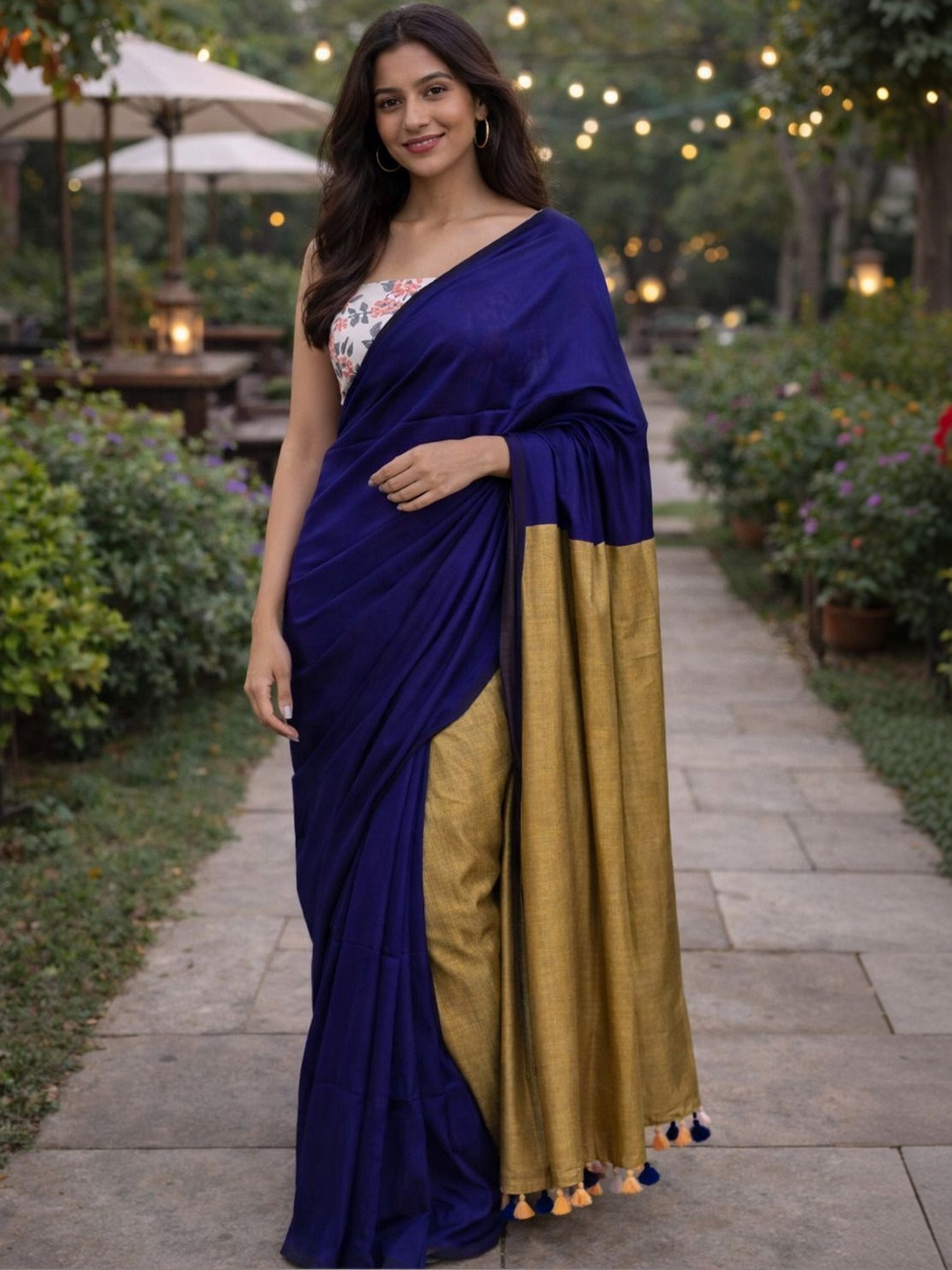 AWRIYA Pure Cotton Khadi Saree