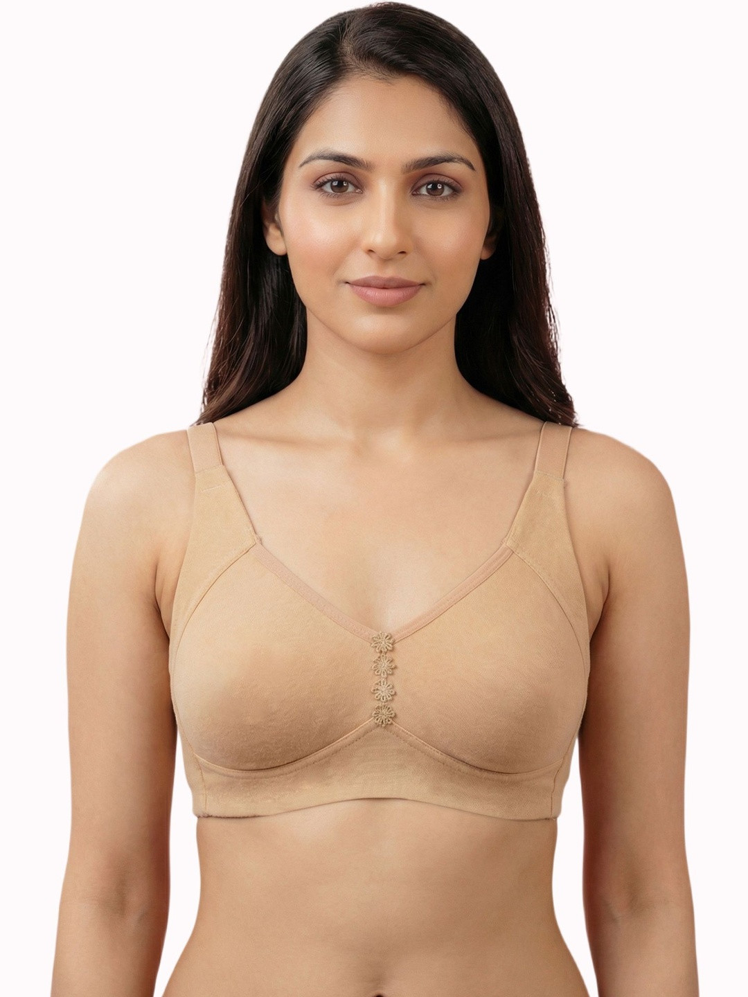 Invisi-Soft Plus-Size Cotton Non-Padded Non-Wired Full Coverage Minimiser Bonded Bra