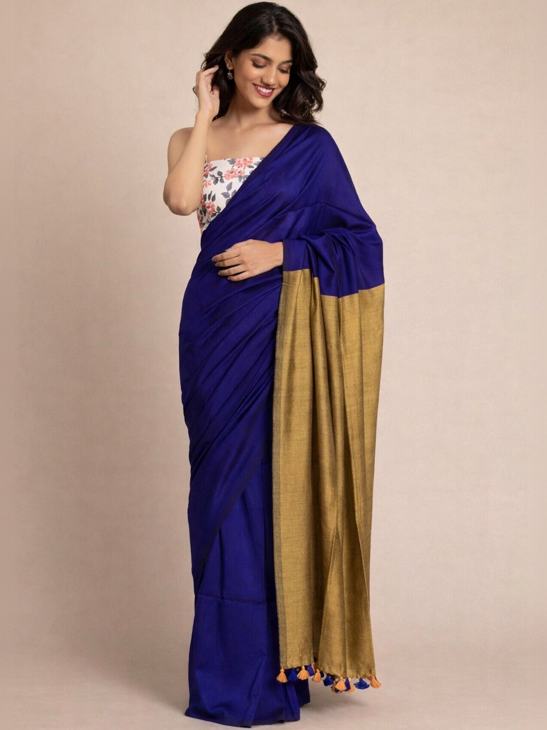 Moda Rapido Pure Cotton Khadi Saree