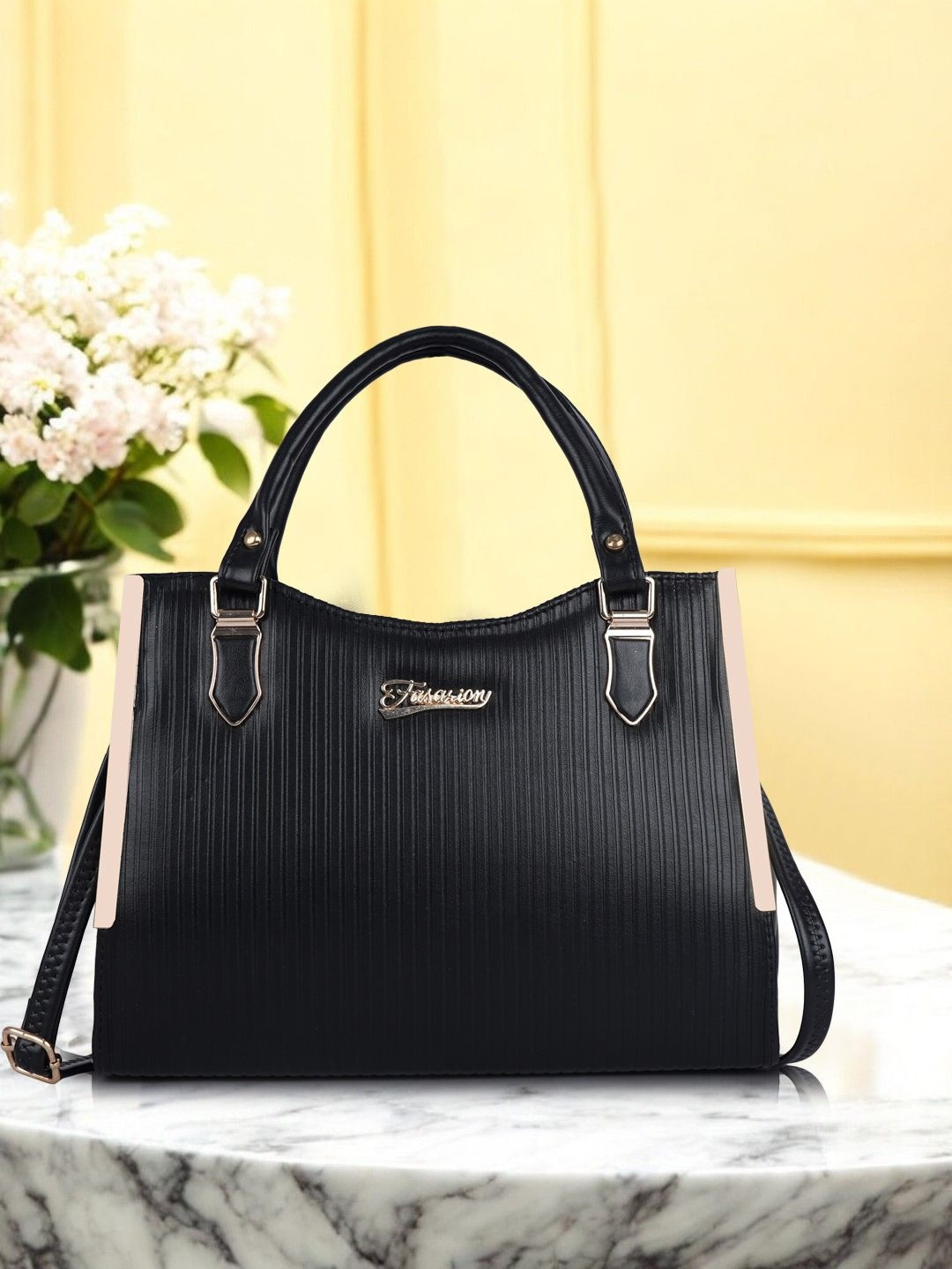 ROLEXO Textured Structured Satchel