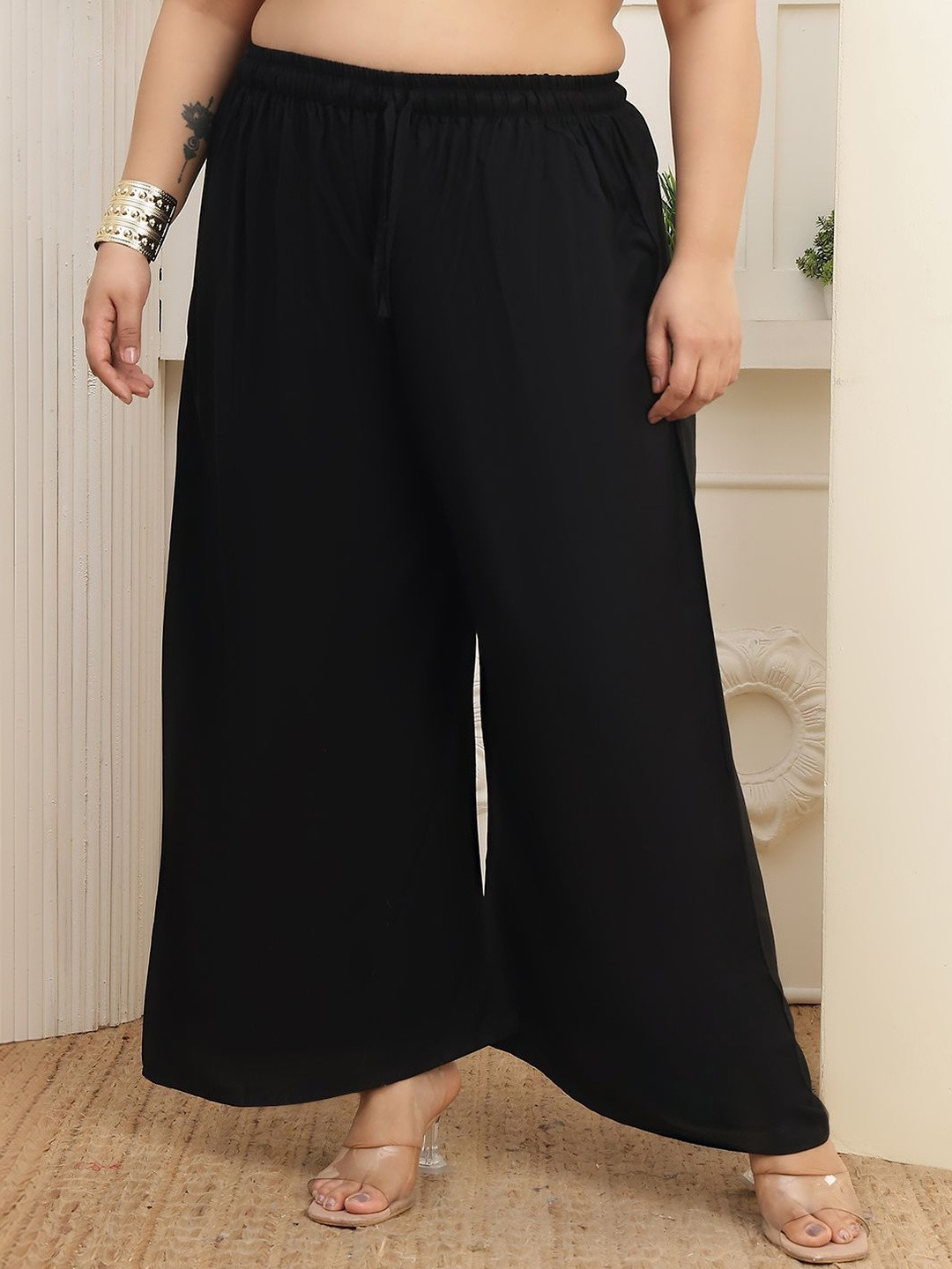 Valles365 by S.C. Women Flared Ethnic Palazzos