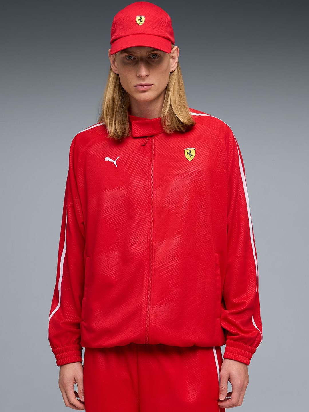 PUMA Scuderia Ferrari Men's T7 Oversized Jacket at Rs 3599