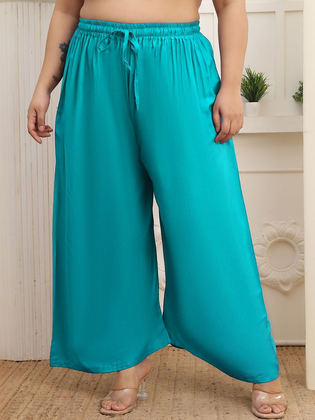 Valles365 by S.C. Women Flared Ethnic Palazzos