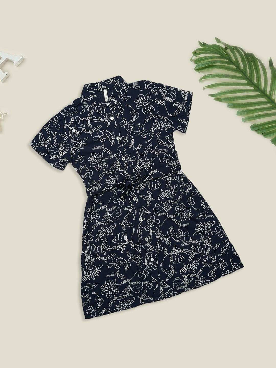 Pantaloons Junior Floral Print Shirt Dress