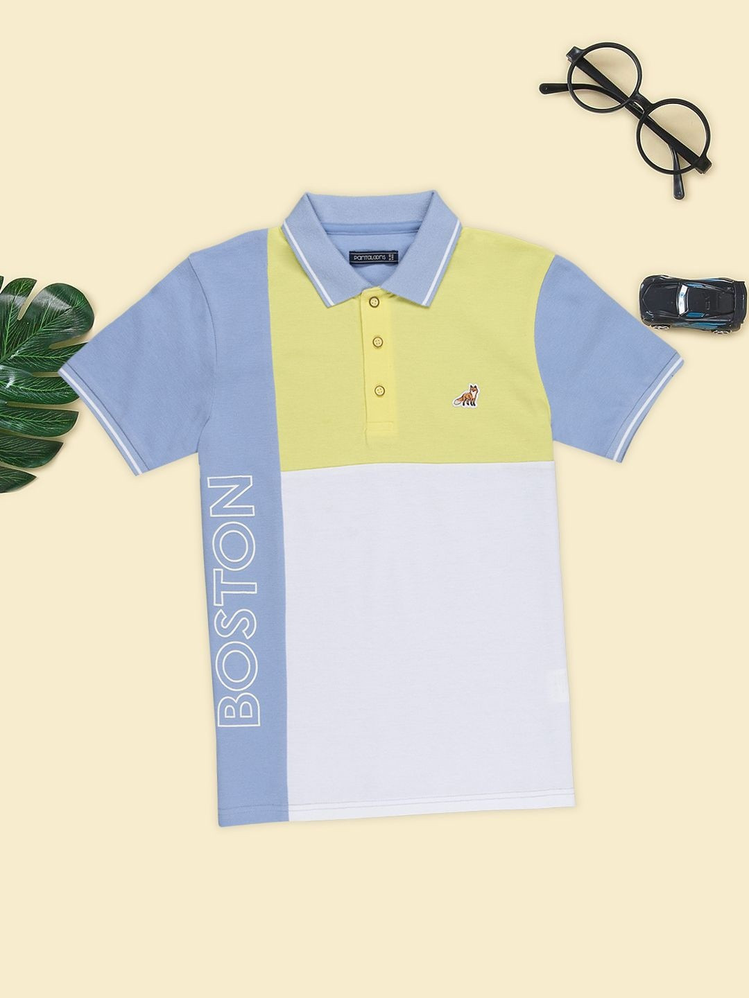 Pantaloons Junior Boys Colourblocked Casual Shirt