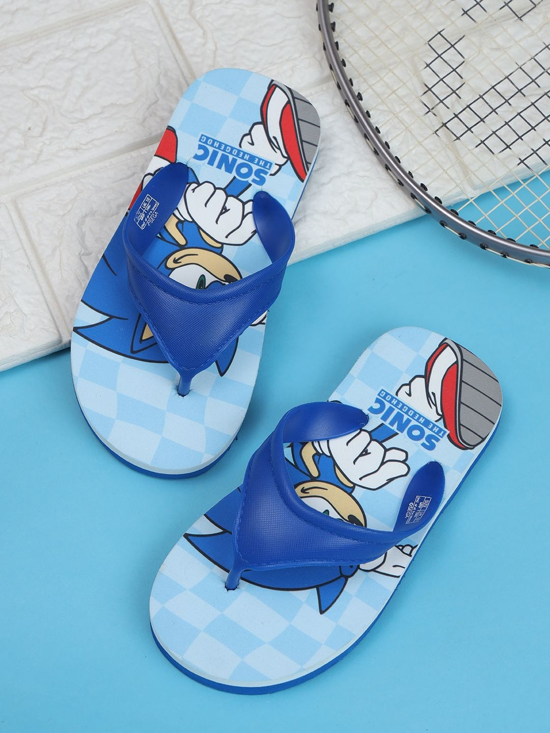 Kids Ville Boys Sonic Printed Flipflops