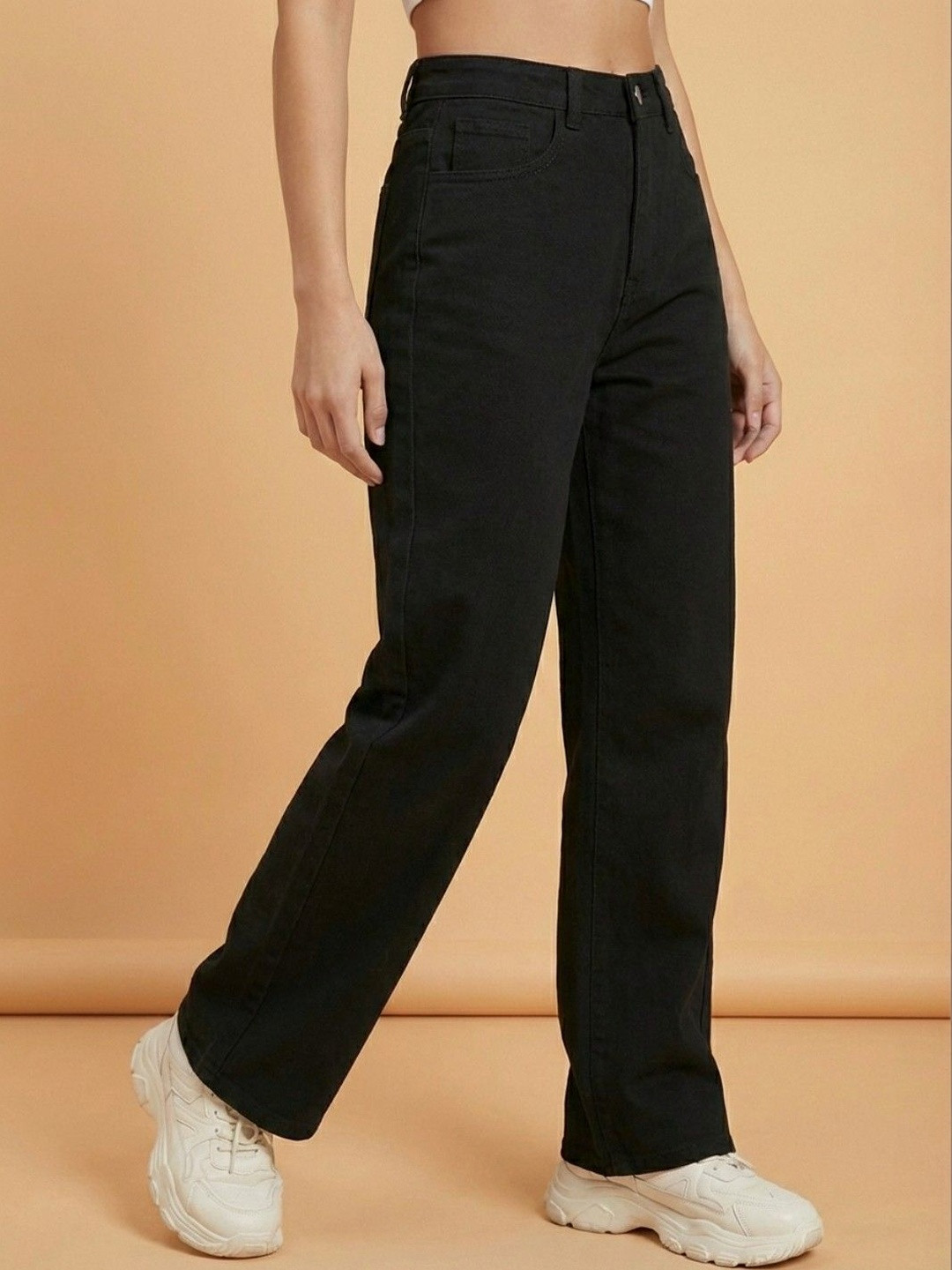 The Roadster Lifestyle Co Women High Waist Wide Leg Fit Jeans