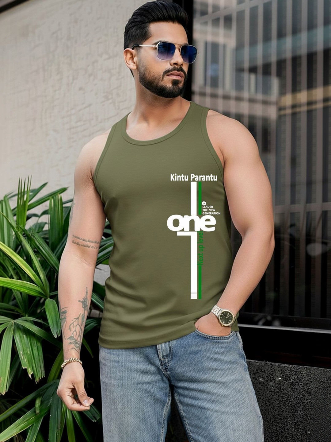 Kasendra Printed Gym Vest