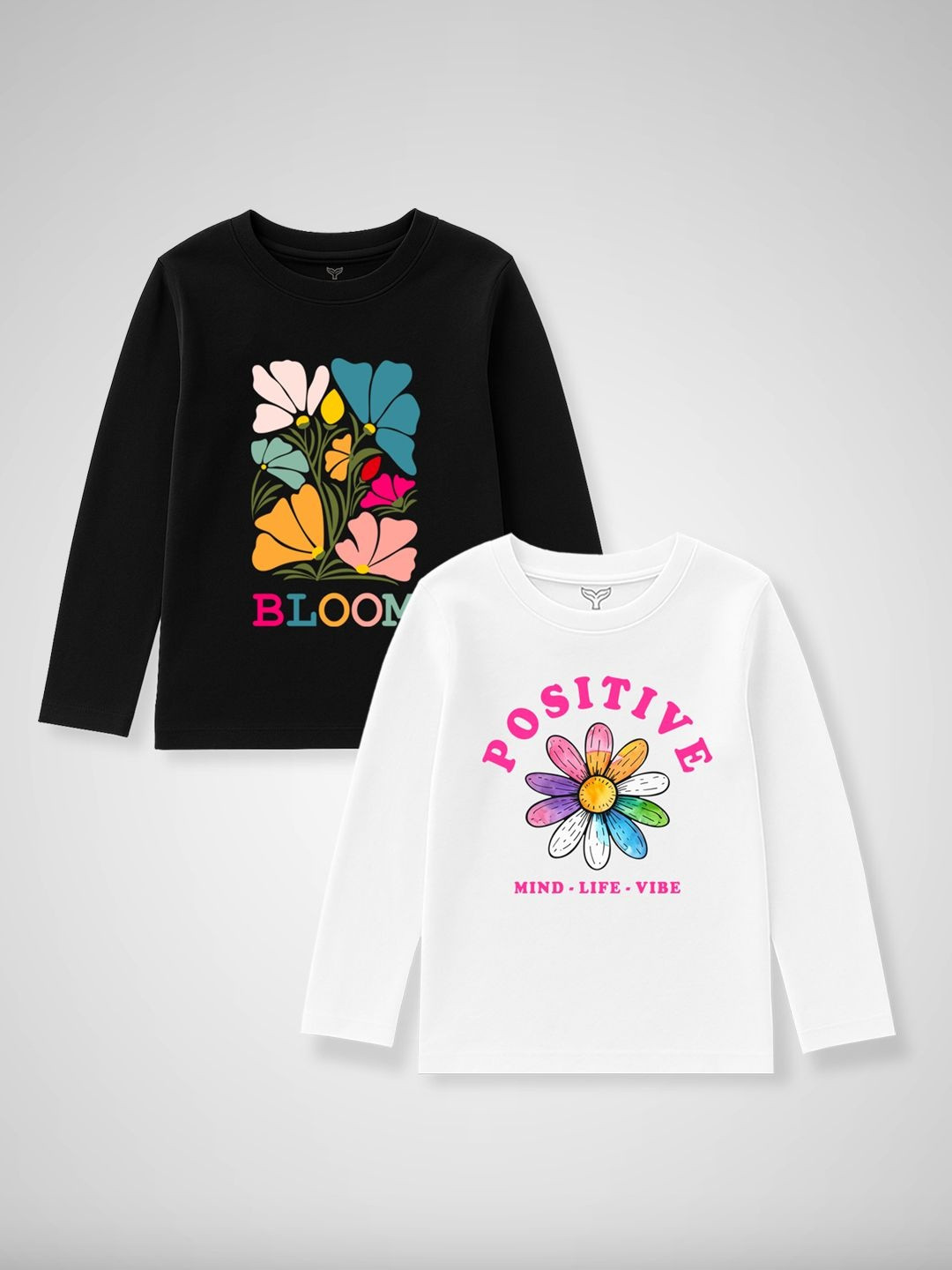 DOODLEBERRY Girls Cotton Tshirts