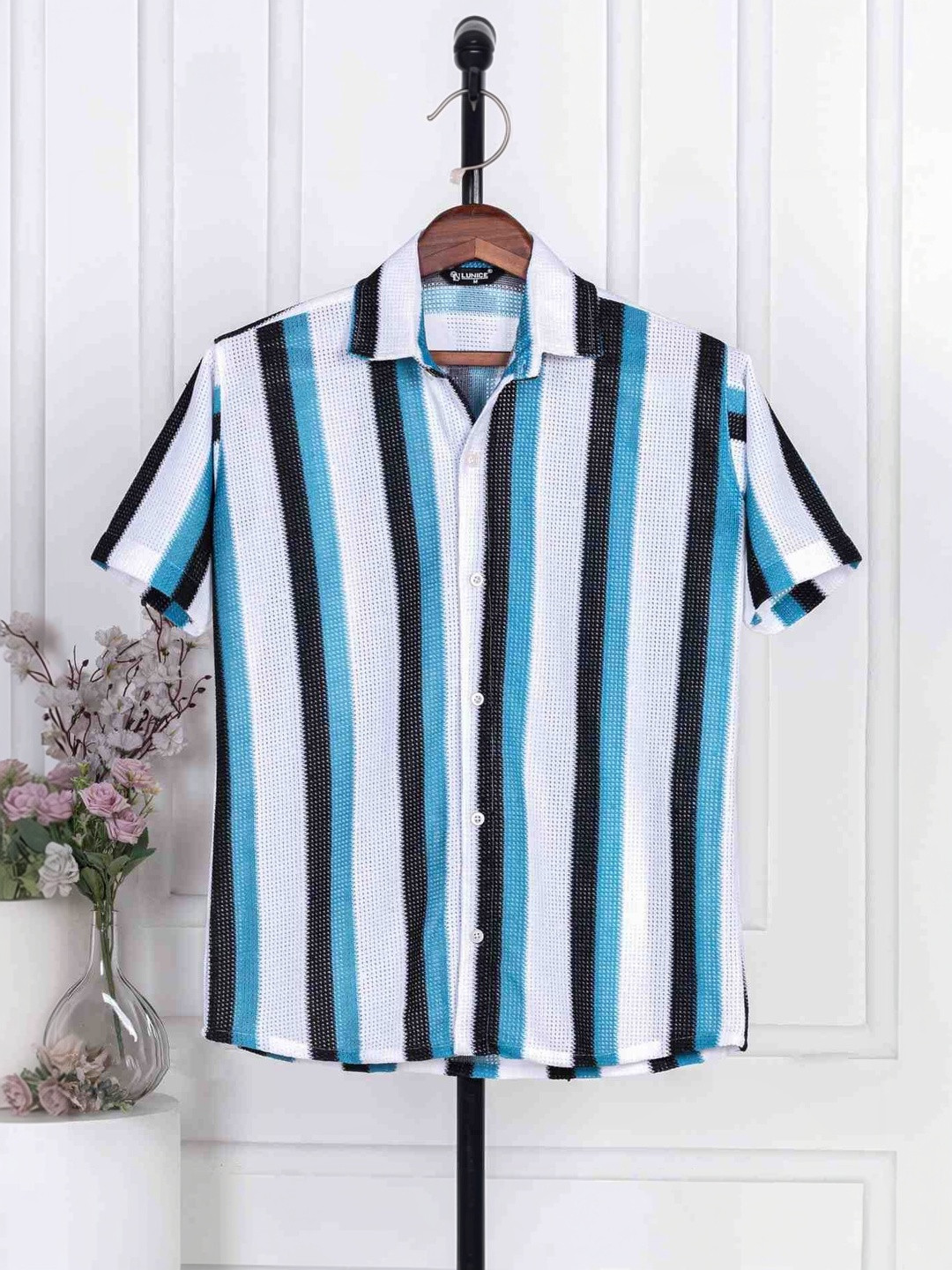 Lunice Men Striped Casual Shirt