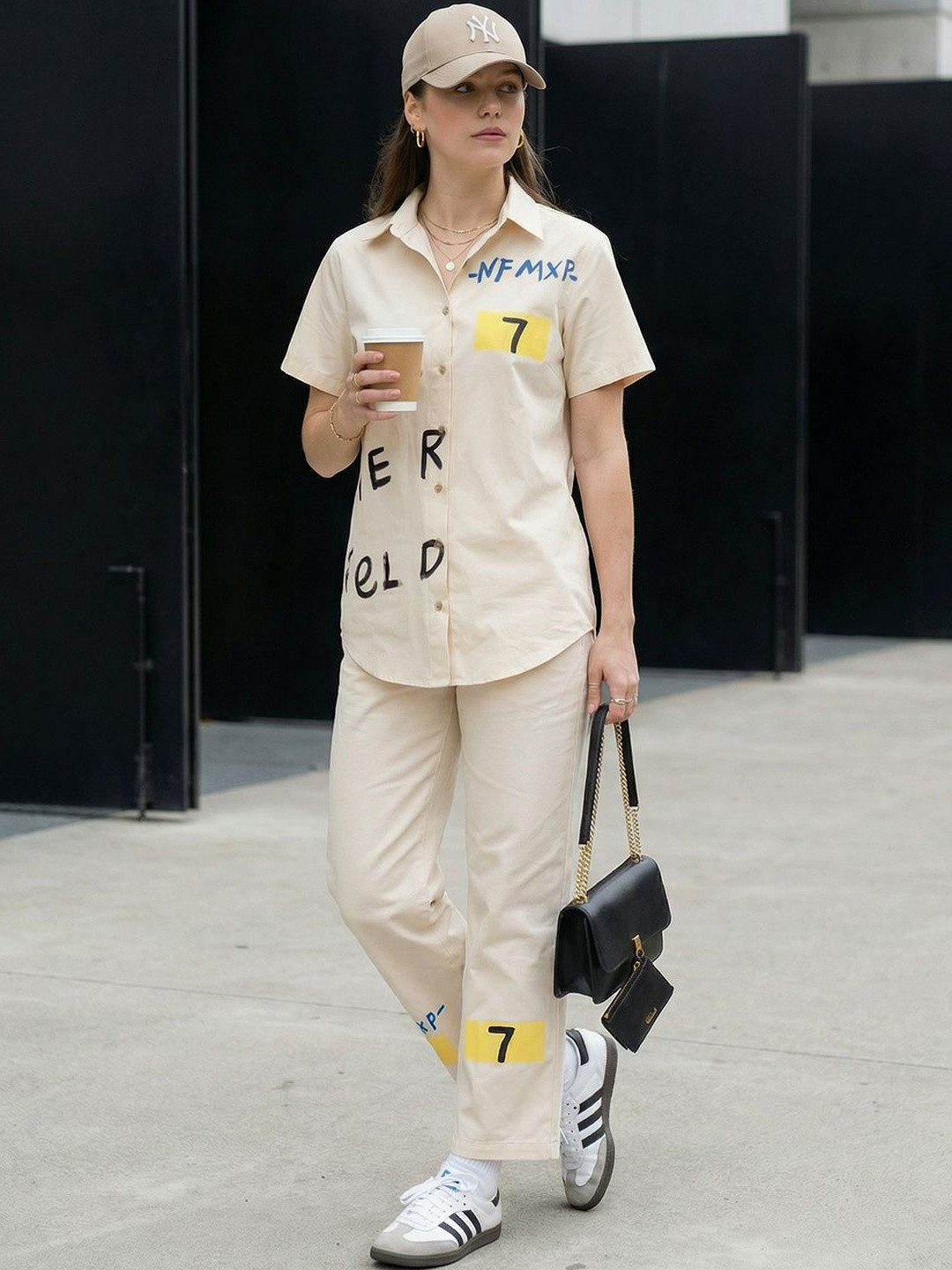 ZUMMER Cotton Printed Shirt with Trousers