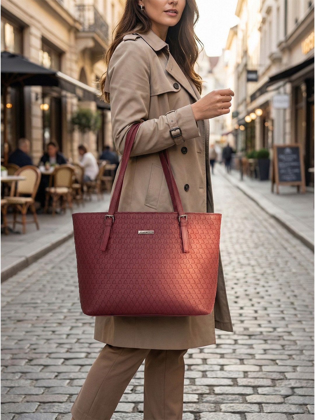 Purpleberry Iris Office Tote Bag for Women