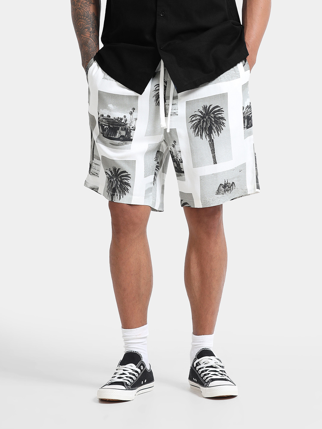 StitchX Men Printed Resort Shorts