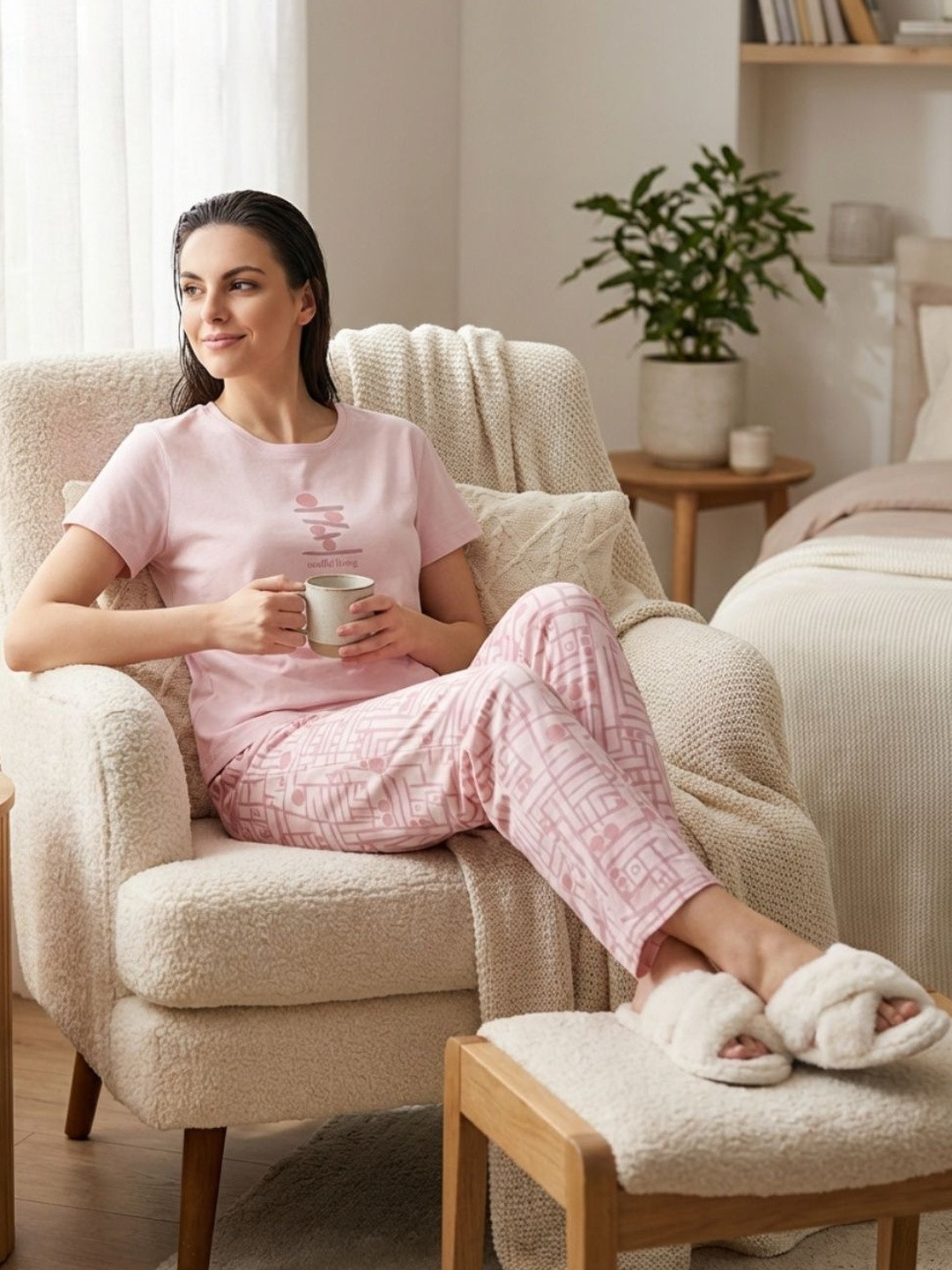 Sweet Dreams Women Printed Night suit