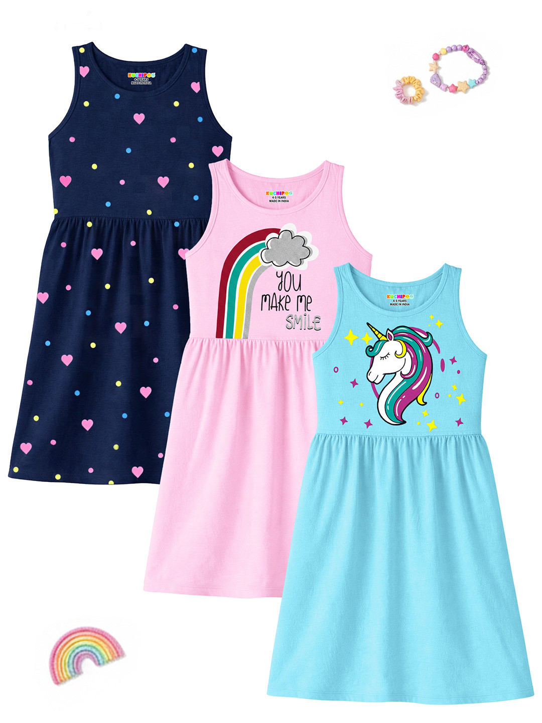 KUCHIPOO Print A-Line Dress