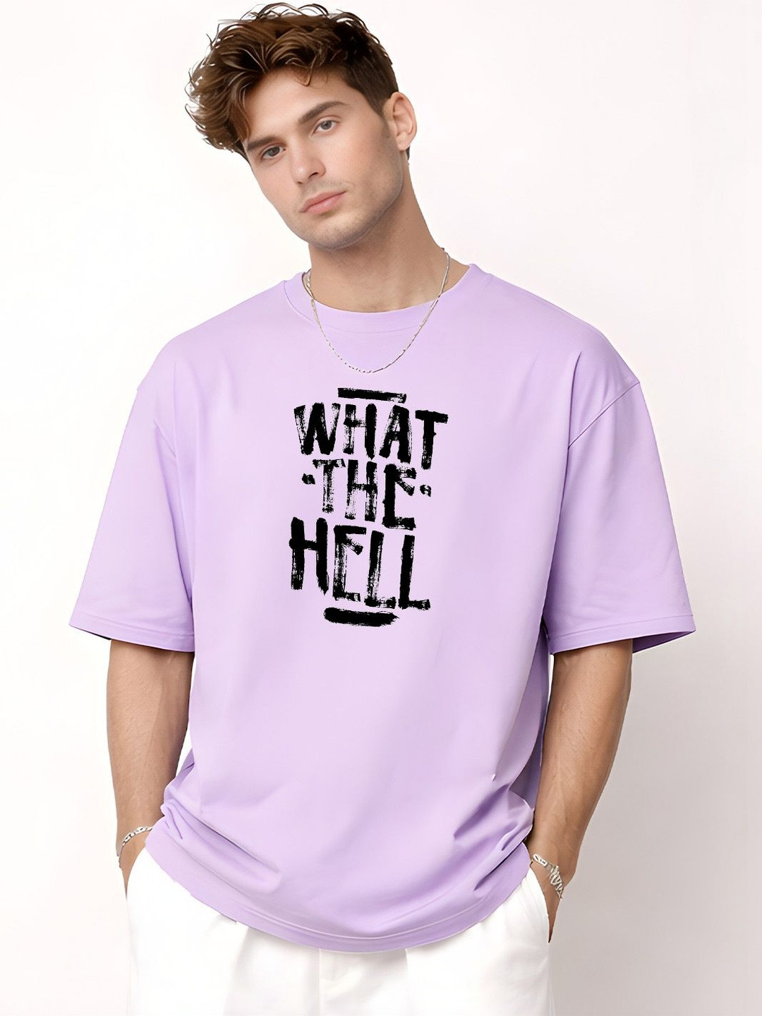YAK YAK Men Oversized Drop Shoulder Organic Cotton T-Shirt