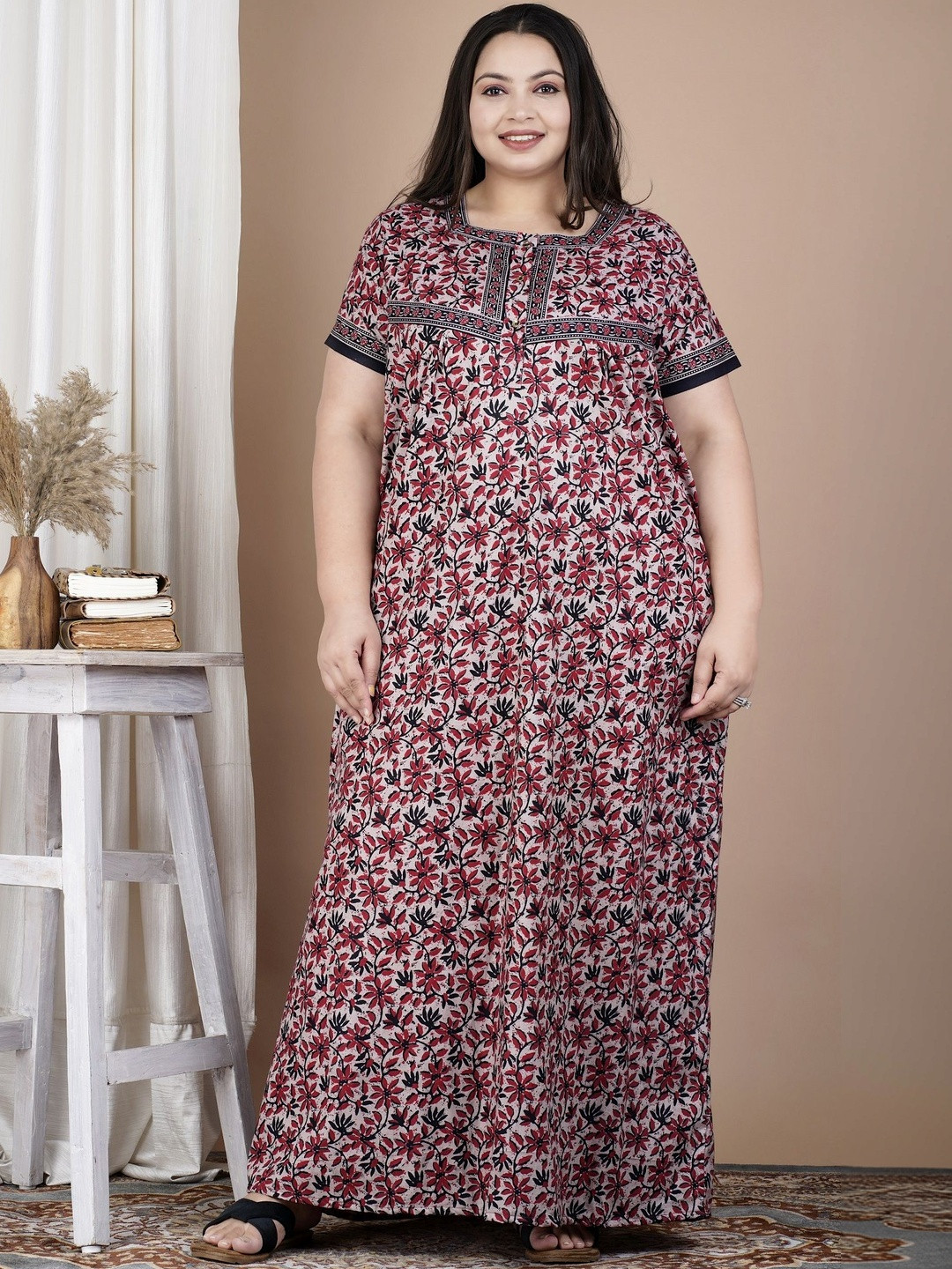 Rapariga Printed Maxi Nightdress