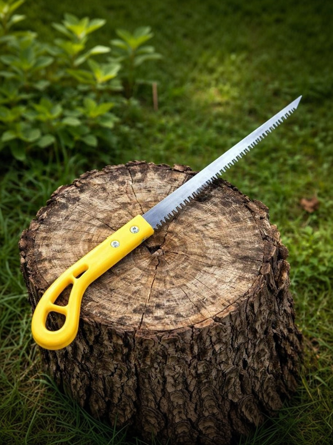 DeoDap Yellow & White Self-Designed Portable Hand Saw