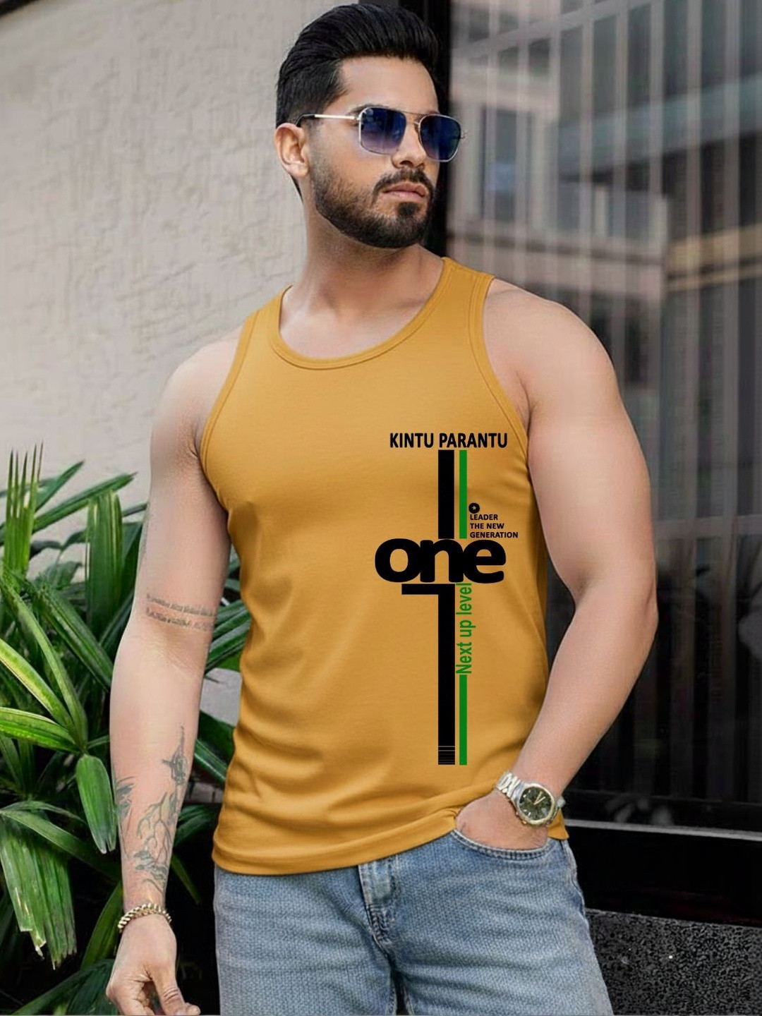 Kasendra Printed Gym Vest