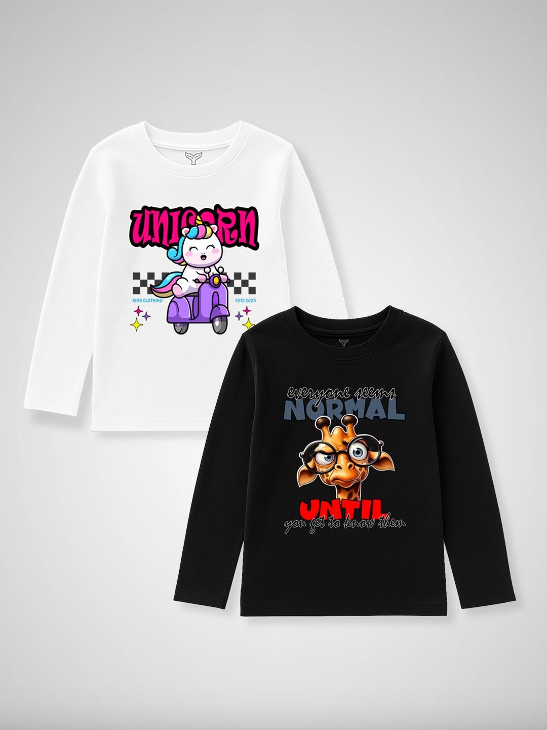 DOODLEBERRY Girls Cotton Tshirts