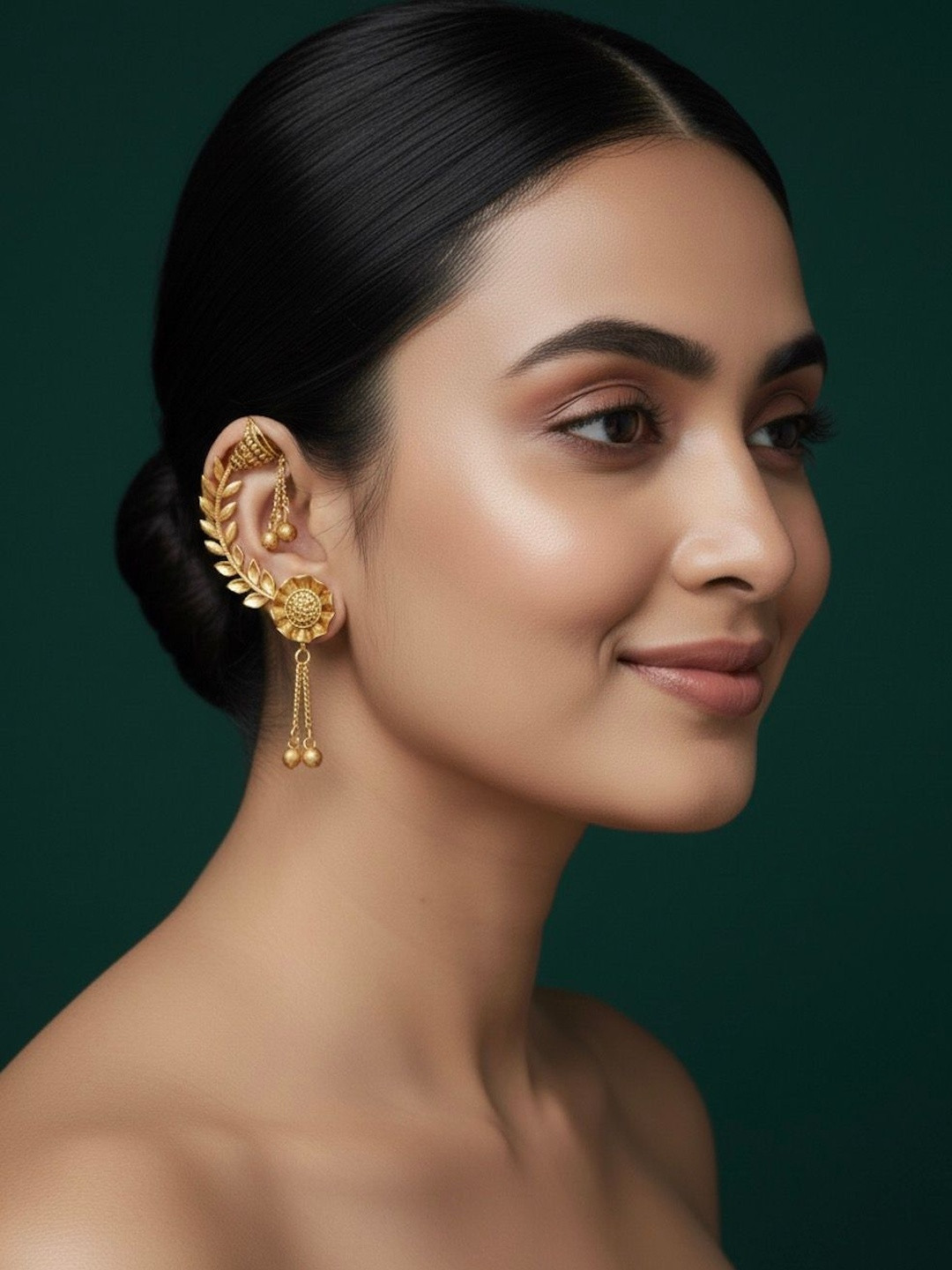 DURATI Floral Ear Cuff Earrings