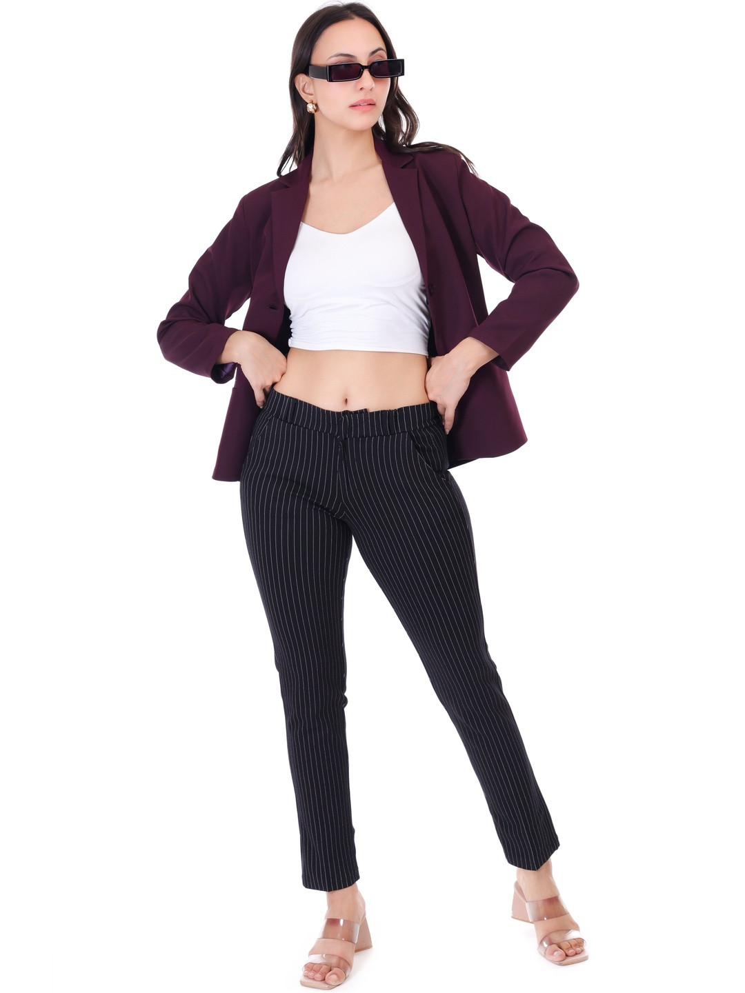 MODNY Classic Single Breasted Solid Formal Blazer