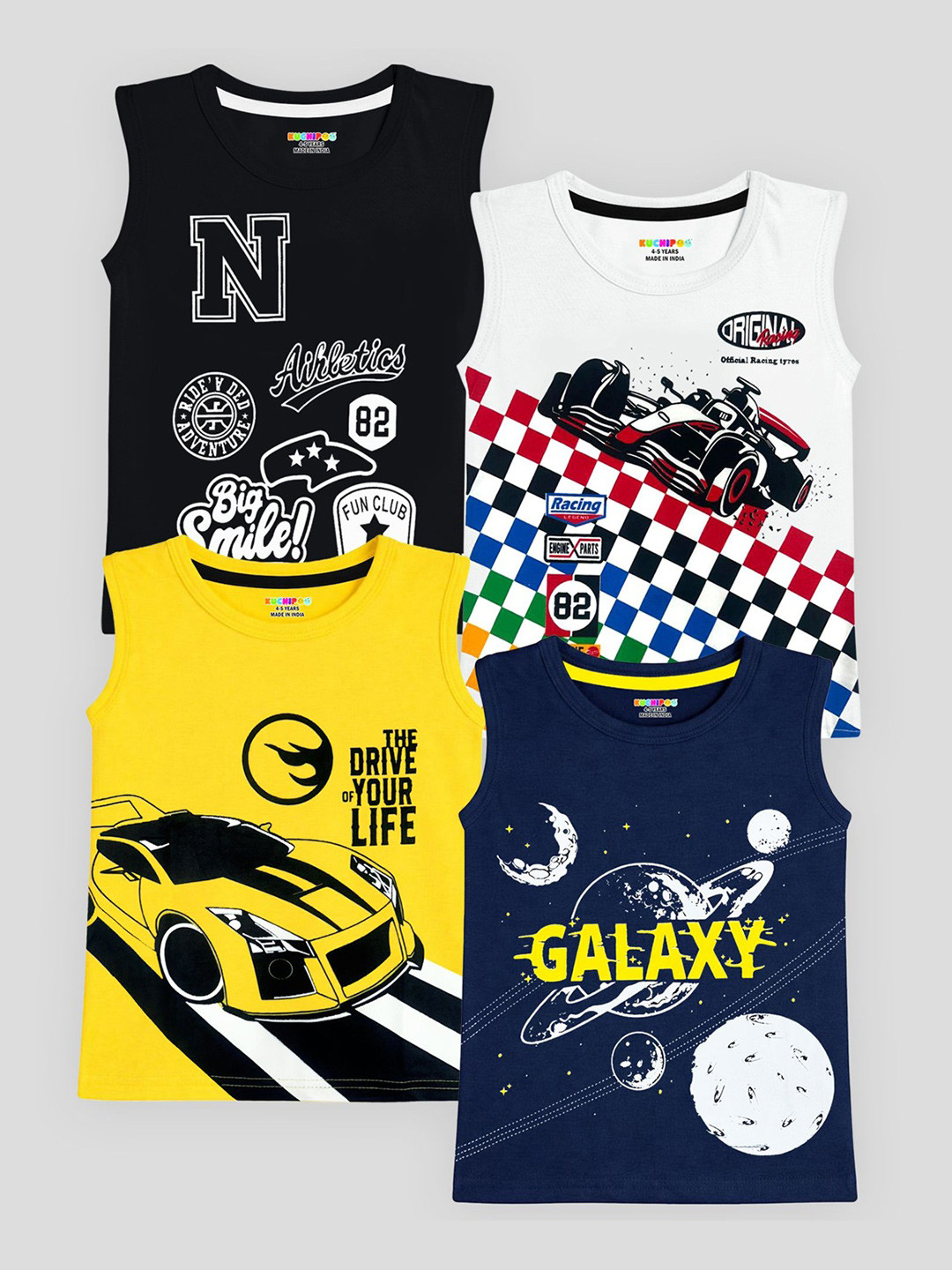 KUCHIPOO Boys Cotton Tshirts