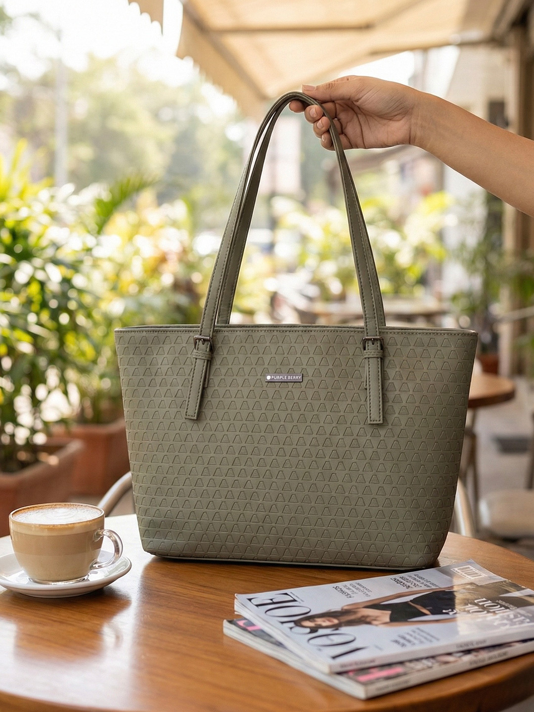 Purpleberry Iris Office Tote Bag for Women