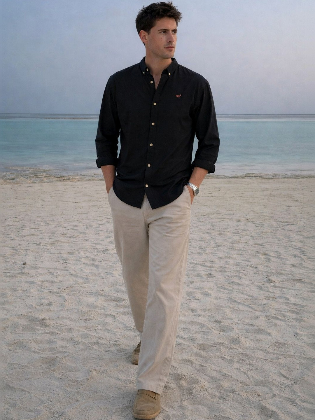 HAMPTONS Cotton Long Sleeves Shirt
