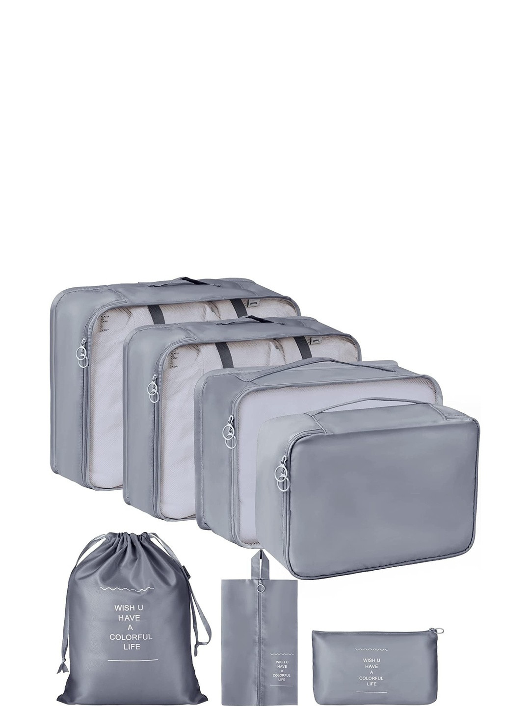 Ashmakam Set of 6 Regular Core Travel Multi color Organisers