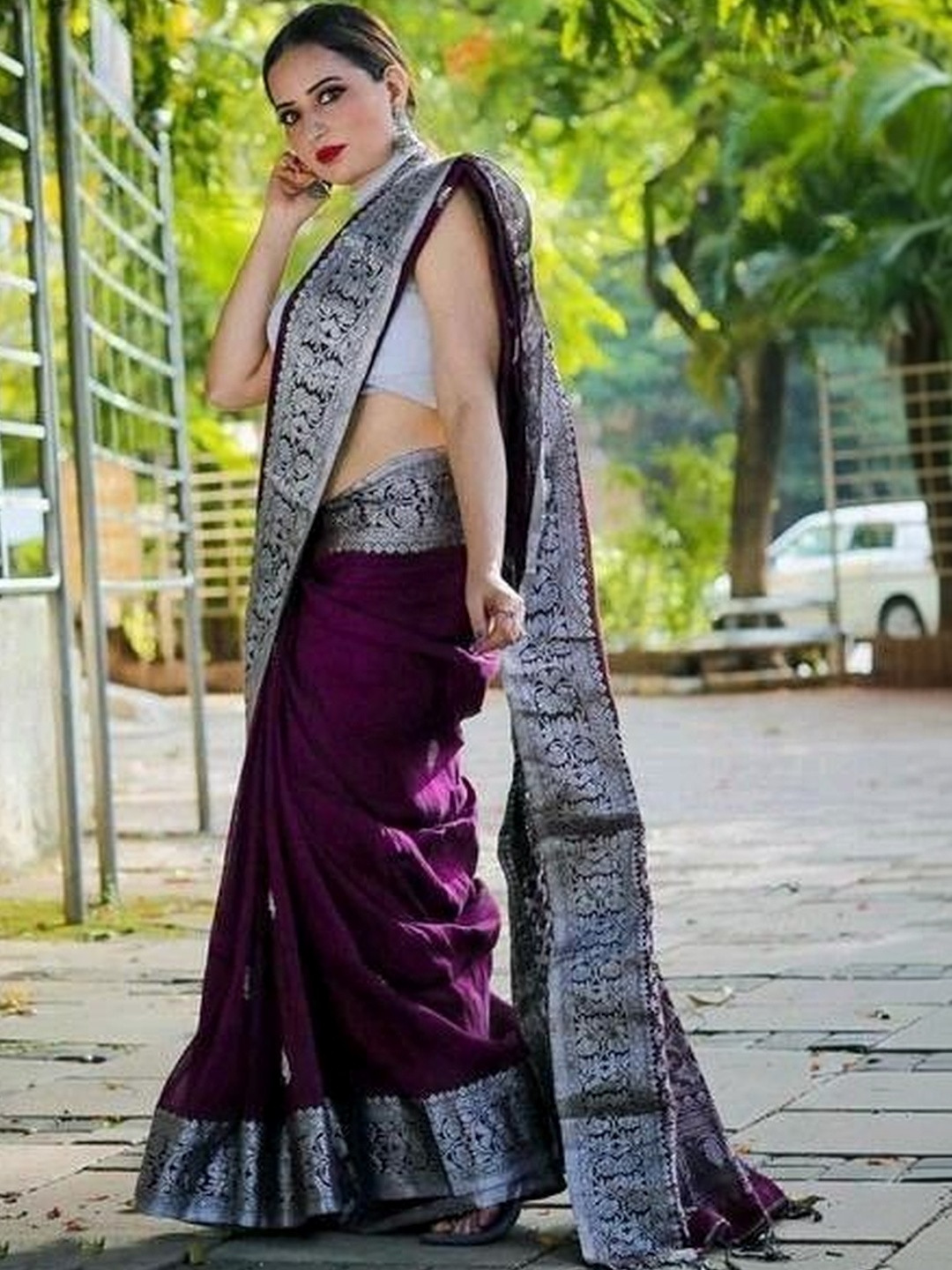 VIMALNATH SYNTHETICS Art Silk Banarasi Saree