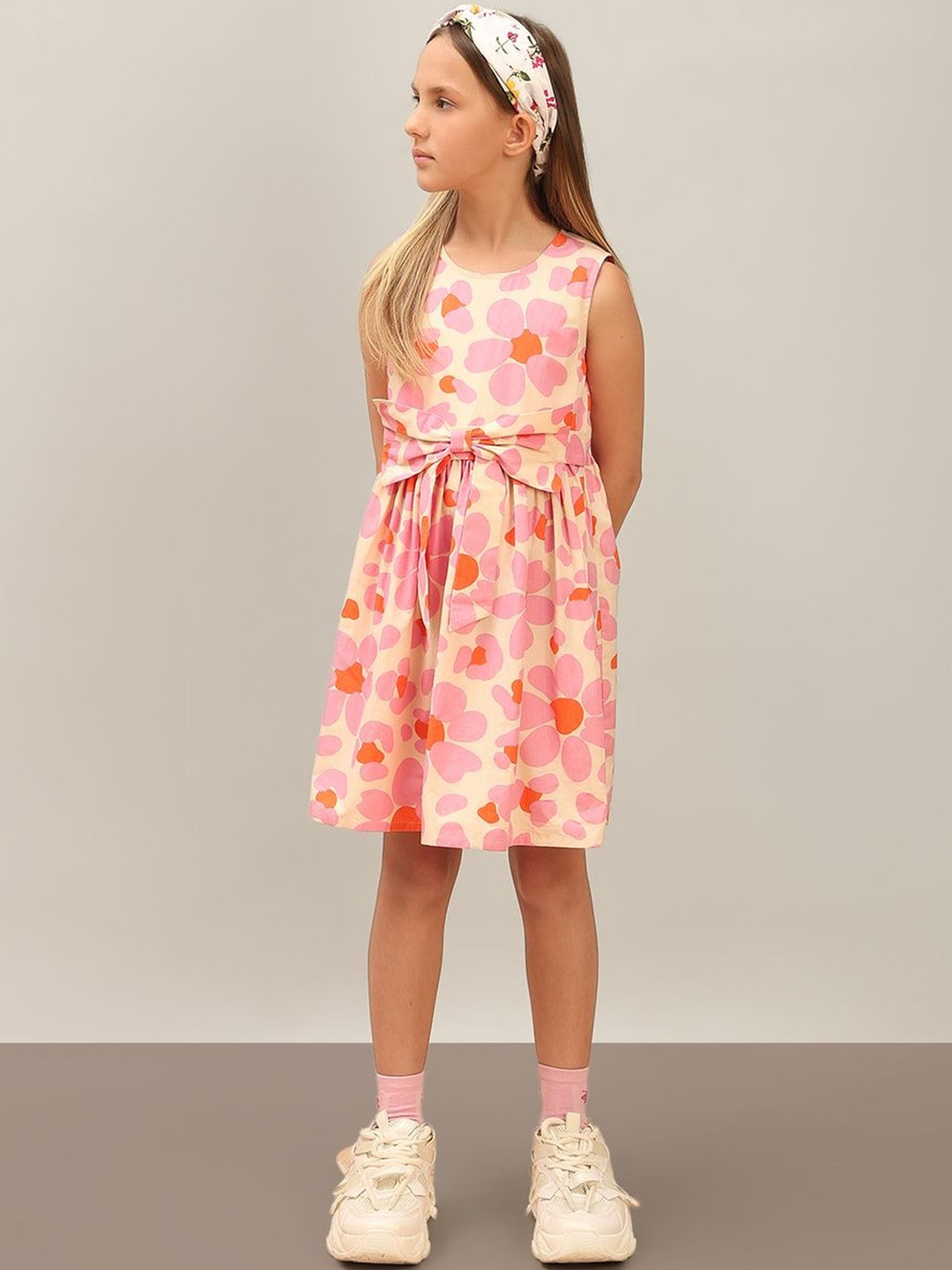 Vero Moda Floral Print A-Line Dress