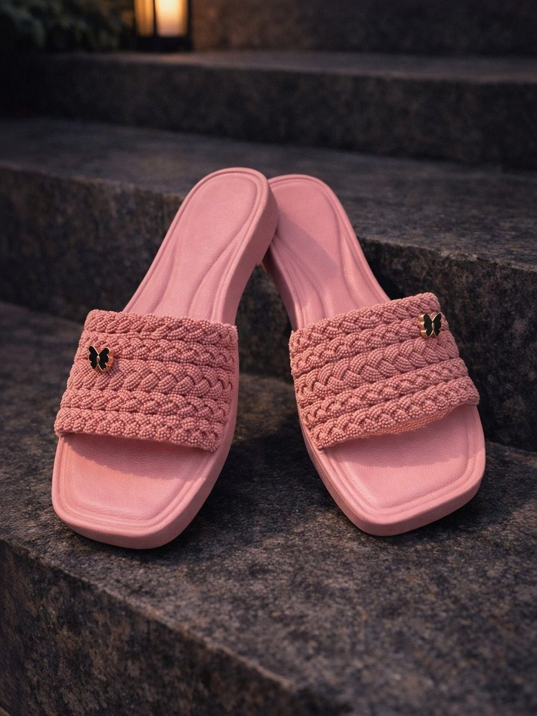 FABBMATE Women T-Strap Flats