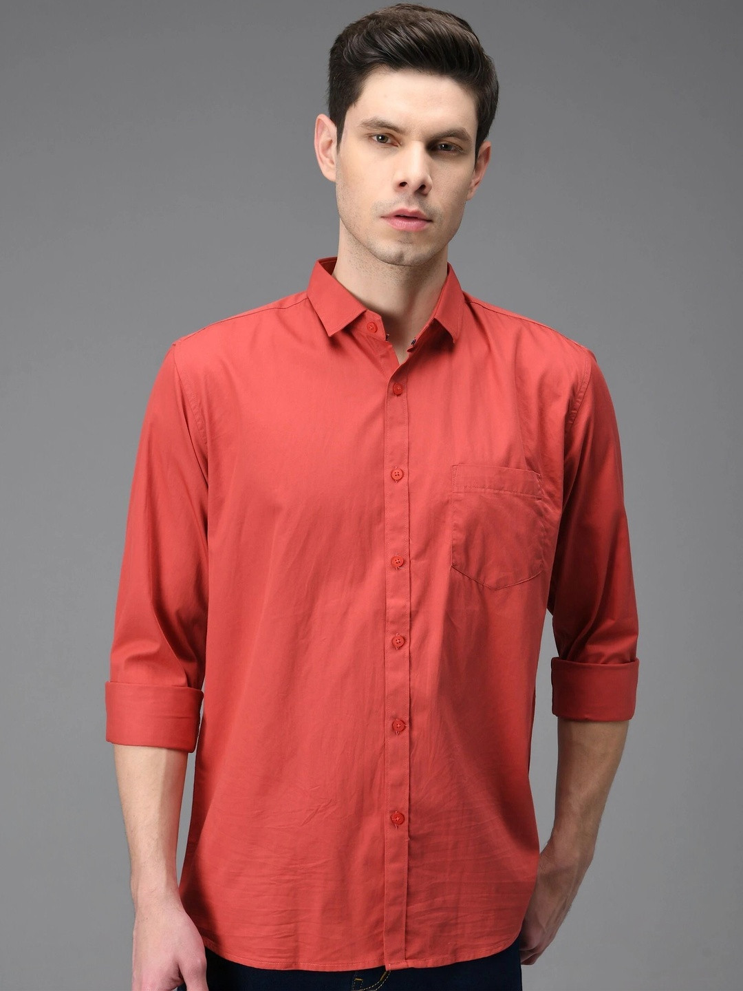kibit Men Slim Fit Casual Shirt