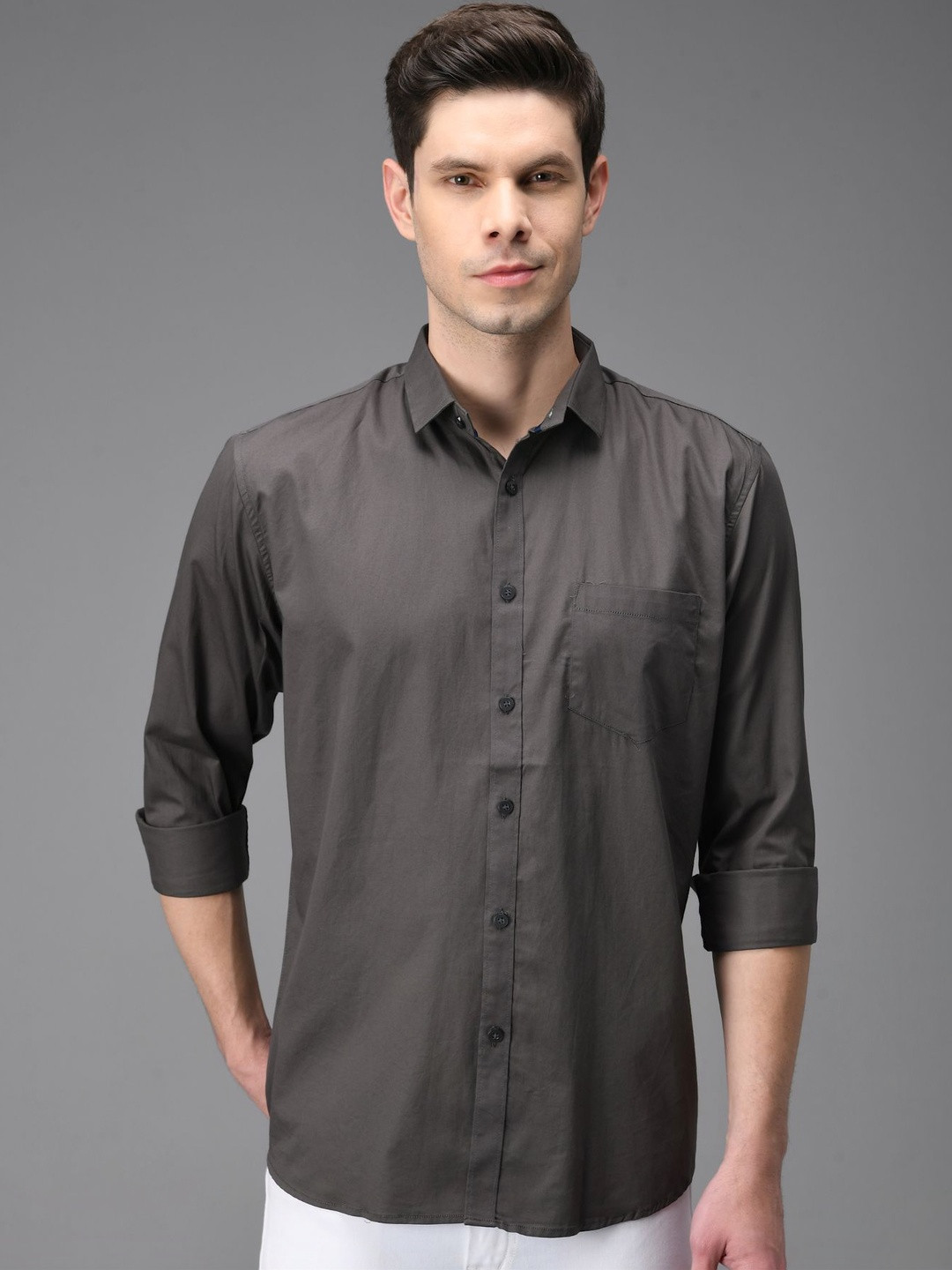 kibit Men Slim Fit Casual Shirt