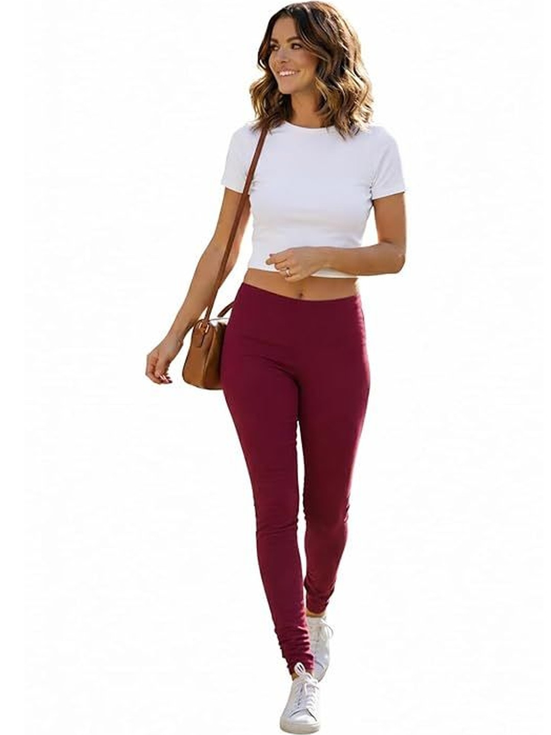 Thrifty Thread Women Cotton Blend Solid Churidar Length Leggings