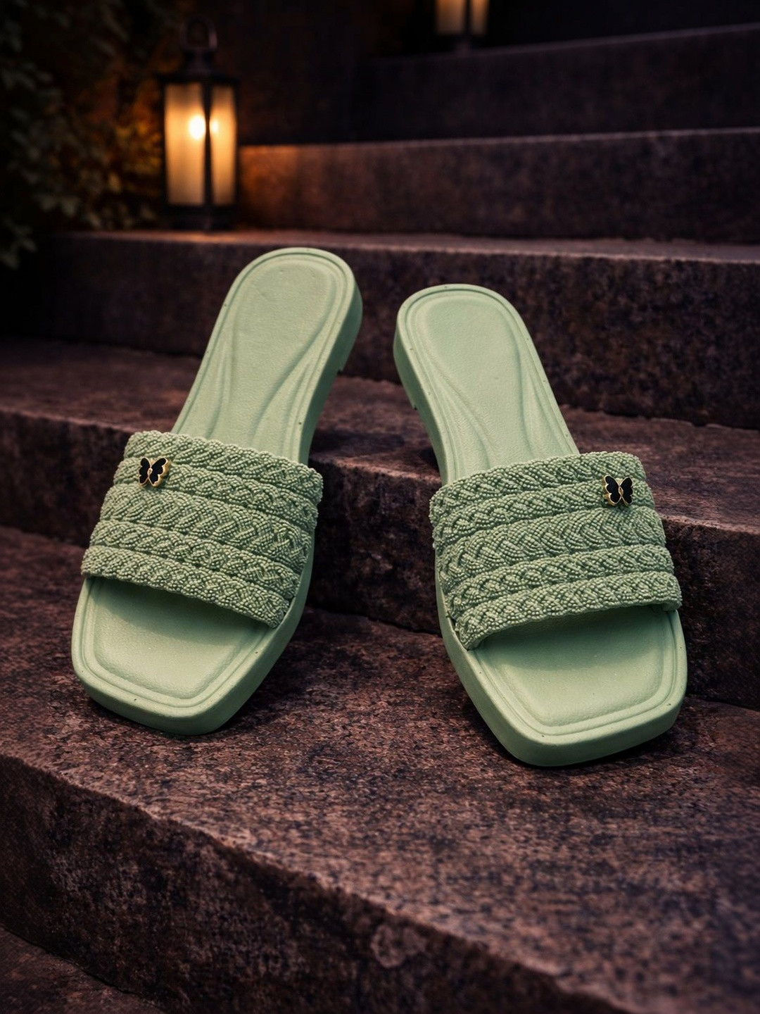 FABBMATE Women T-Strap Flats