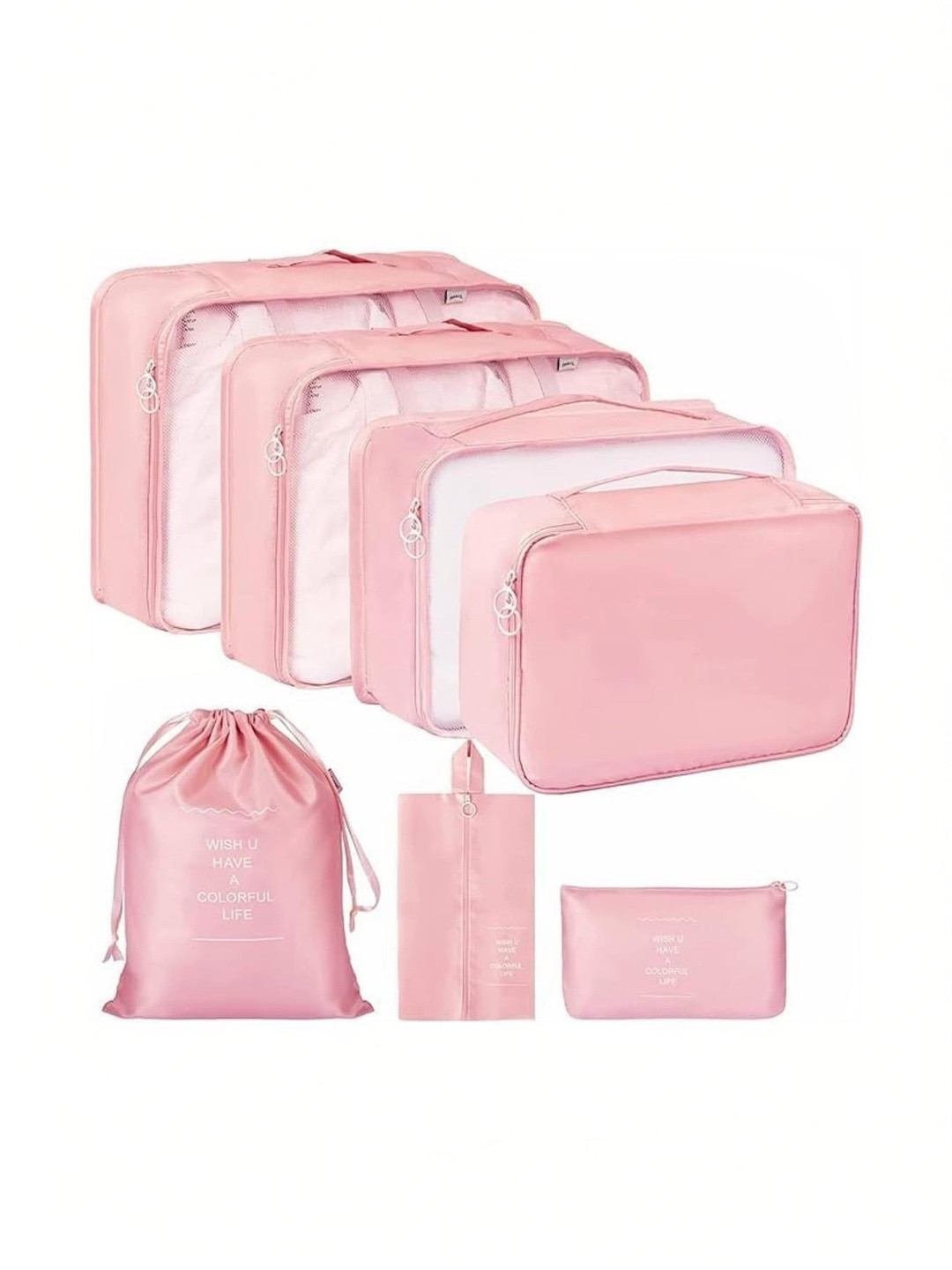 Ashmakam Set of 6 Regular Core Travel Multi color Organisers