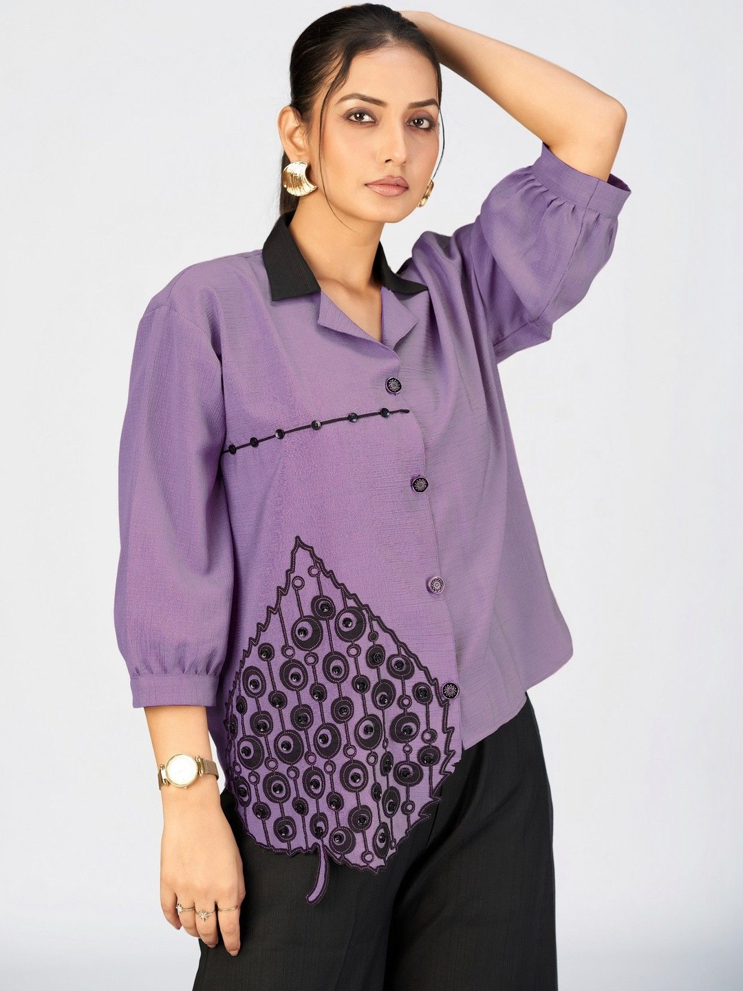 MAKHHI WEAR YOUR VIBE Women Relaxed Casual Shirt