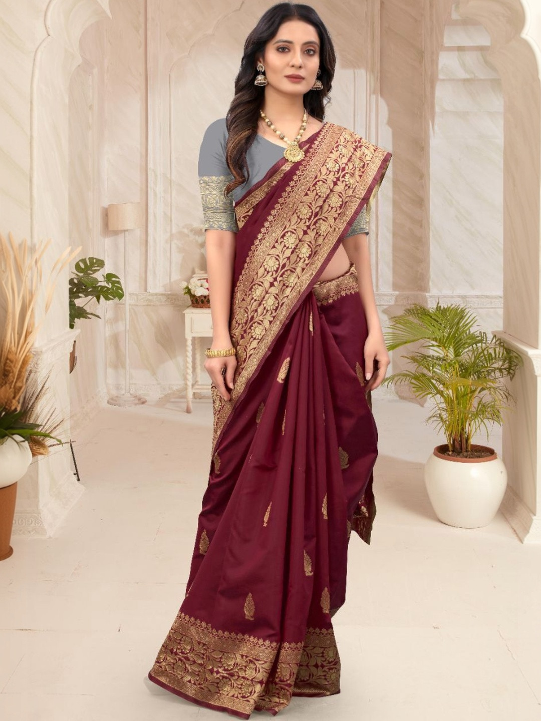 VIMALNATH SYNTHETICS Art Silk Banarasi Saree