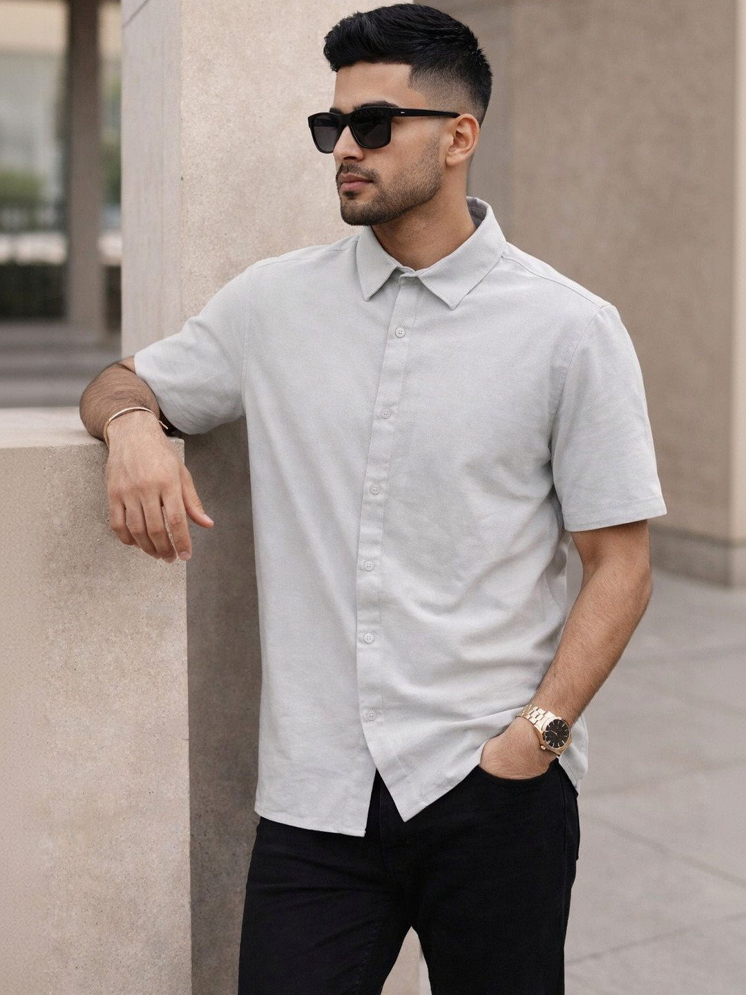 ROLLISTEAR Men Modern Casual Shirt