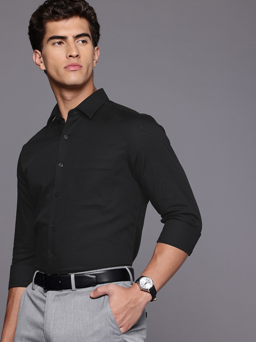 Louis Philippe Slim Fit Pure Cotton Formal Shirt