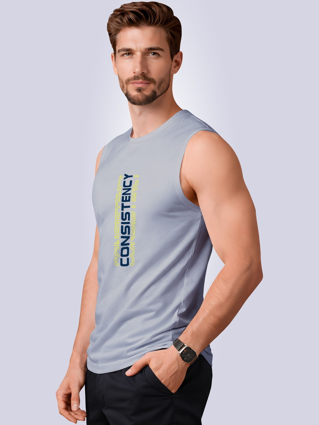 I&D Men Typography 2 Printed T-shirt